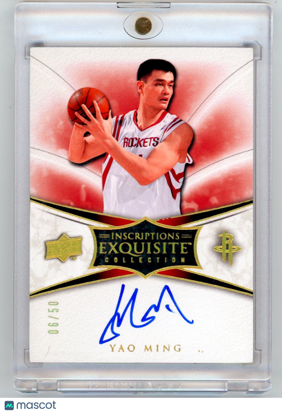 Yao Ming - 2008-09 Upper Deck Exquisite Collection Auto Inscriptions 06/50