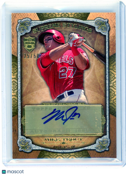 Mike Trout - 2013 Topps Supreme Supreme Stylings Auto 25/50 SS-MTT