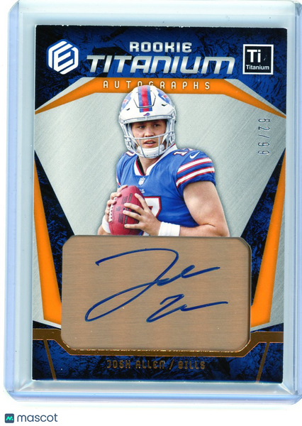 Josh Allen - 2018 Panini Elements Rookie Titanium Auto 52/99