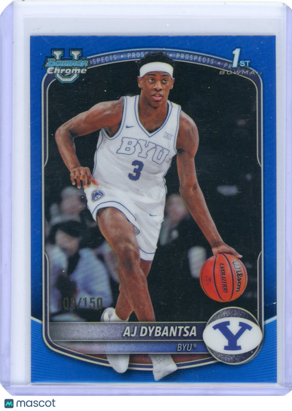 AJ Dybantsa - 2025 Bowman Chrome University 1st Blue Refractor /150