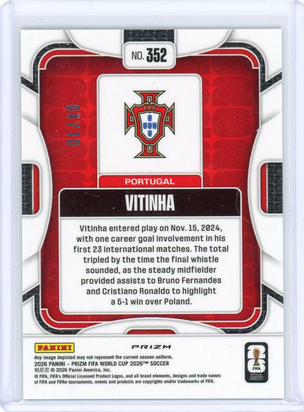 Vitinha - 2026 Panini Prizm FIFA World Cup True Gold 04/10