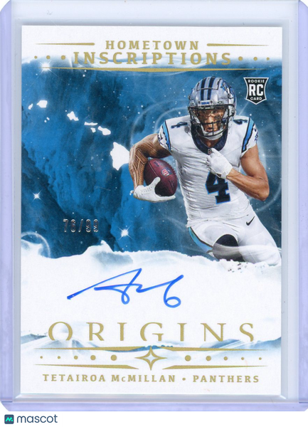 Tetairoa McMillan - 2025 Panini Origins Hometown Inscriptions Auto Rookie /99