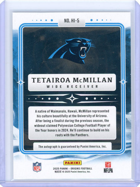 Tetairoa McMillan - 2025 Panini Origins Hometown Inscriptions Auto Rookie /99