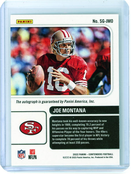 Joe Montana - 2023 Panini Contenders Football Signs of Greatness Auto 12/25