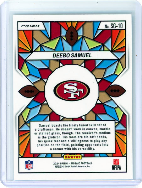 Deebo Samuel - 2024 Panini Mosaic Football Stained Glass Case Hit SP SG-10