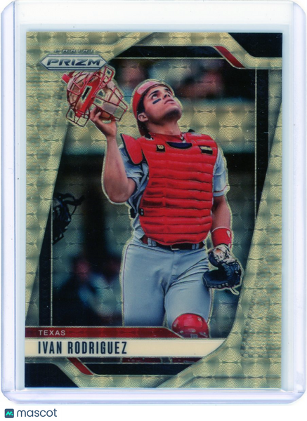 Ivan Rodriguez - 2025 Panini Prizm Baseball Gold Vinyl 1/1 #186