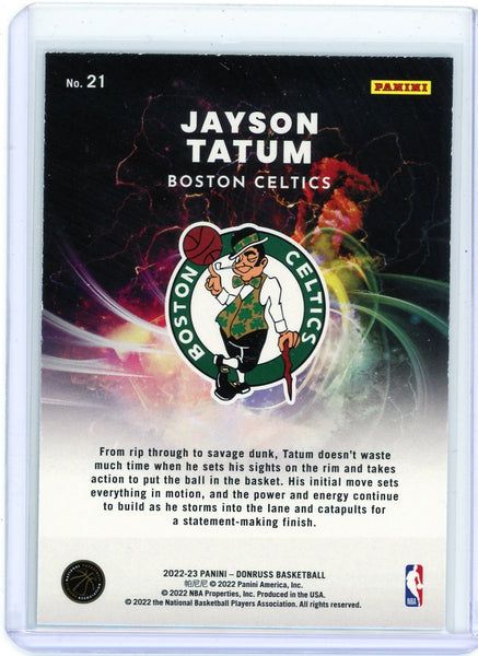 Jayson Tatum - 2022-23 Panini Donruss Basketball Night Moves Case Hit SP #21