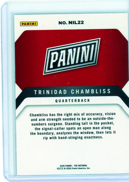 Trinidad Chambliss - 2026 Panini The National NIL White 367/399 NIL22