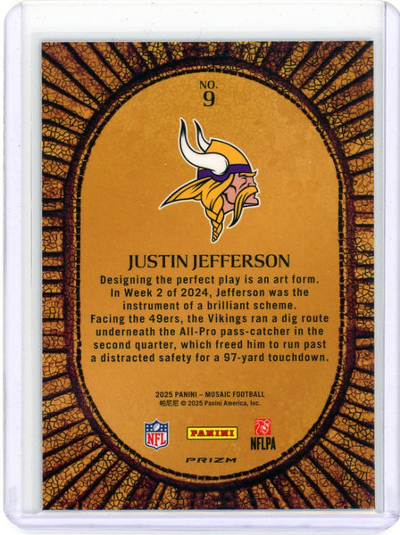 Justin Jefferson - 2025 Panini Mosaic Football Micro Mosaic Case Hit SP #9