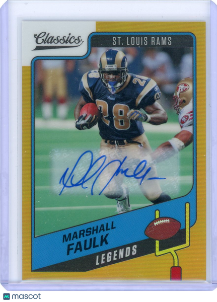 Marshall Faulk - 2021 Panini Classics Gold Auto 4/5
