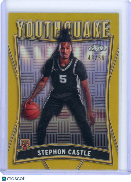 Stephon Castle - 2024 Topps Chrome Youthquake Gold Refractor Rookie /50