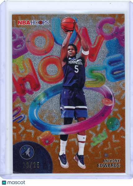 Anthony Edwards - 2025 Topps Hoops Bounce House Orange 23/25