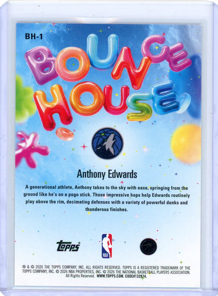 Anthony Edwards - 2025 Topps Hoops Bounce House Orange 23/25