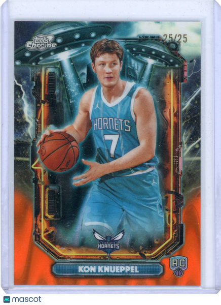 Kon Knueppel - 2025 Topps Chrome Cosmic Orange Rookie 25/25 Extraterrestrial