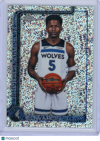 Anthony Edwards - 2025 Topps Chrome Update Image Variation Speckle Refractor