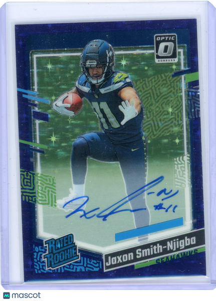 Jaxon Smith-Njigba - 2023 Donruss Optic Purple Stars Rated Rookie Auto /50