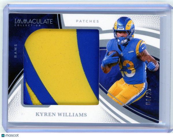 Kyren Williams - 2025 Panini Immaculate Football Patch 04/25 Memorabilia IL-KWS