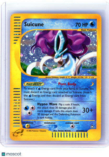 2003 Pokemon Aquapolis Suicune Holo Rare #H25/H32