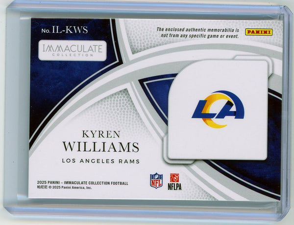 Kyren Williams - 2025 Panini Immaculate Football Patch 04/25 Memorabilia IL-KWS