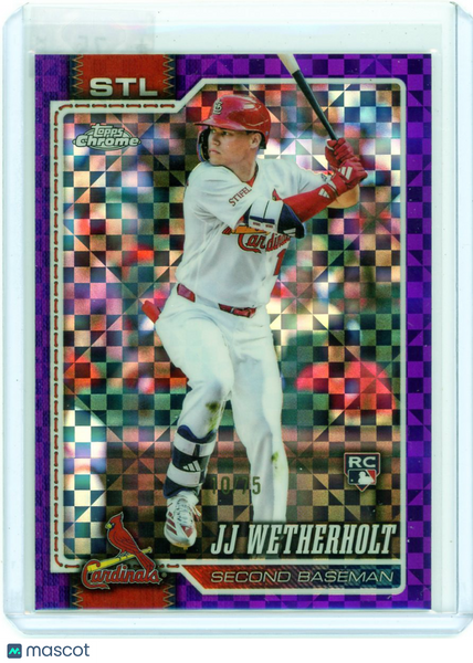 JJ Wetherholt - 2026 Topps Chrome Purple Checkerboard Rookie 10/75 #119
