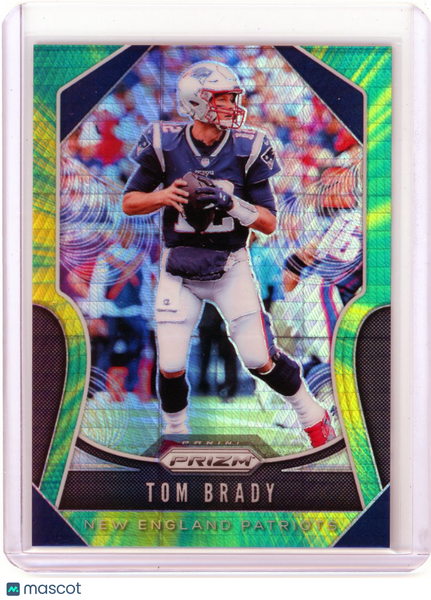 Tom Brady - 2019 Panini Prizm Football Green Hyper 108/175 #18