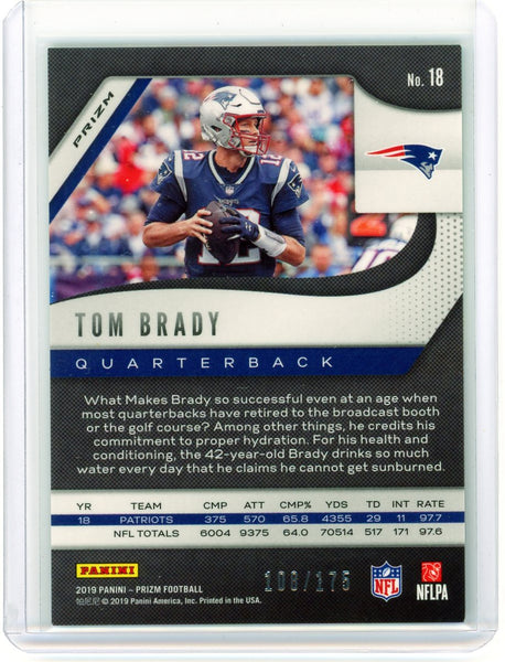 Tom Brady - 2019 Panini Prizm Football Green Hyper 108/175 #18