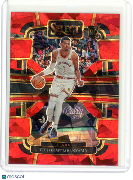 Victor Wembanyama - 2023-24 Panini Select Basketball Red Ice Rookie Premier #87