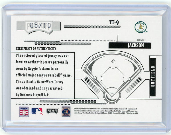 Reggie Jackson - 2005 Playoff Absolute Memorabilia Tools of Trade Jersey 05/10