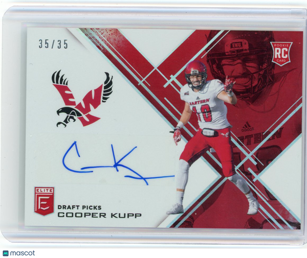 Cooper Kupp - 2017 Panini Donruss Elite Collegiate Football 35/35 Rookie Auto
