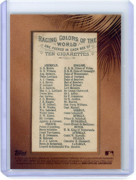 J.D. Morrissy - 2015 Topps Allen & Ginter Originals Framed 1/1