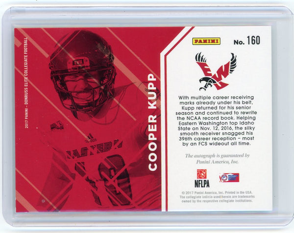 Cooper Kupp - 2017 Panini Donruss Elite Collegiate Football 35/35 Rookie Auto