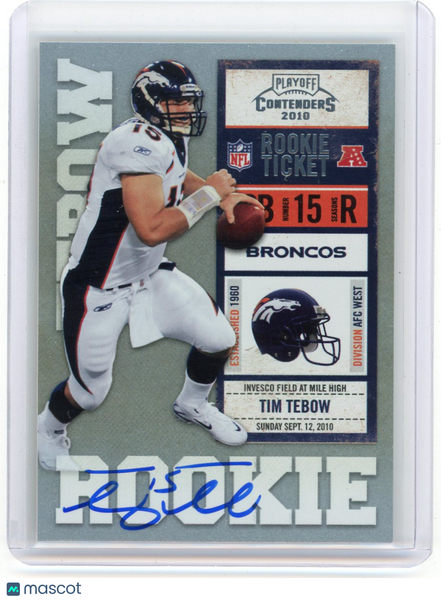 Tim Tebow - 2010 Playoff Contenders Panini Football Rookie Auto #234