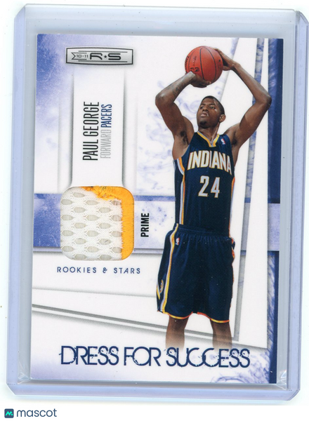 Paul George - 2010-11 Panini Rookies Stars Dress for Success Prime Patch 25/49