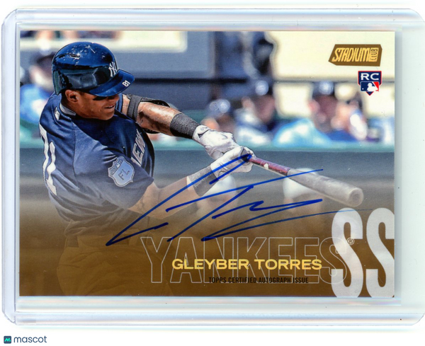 Gleyber Torres - 2018 Topps Stadium Club Rookie Gold Auto 1/1 SCA-GT