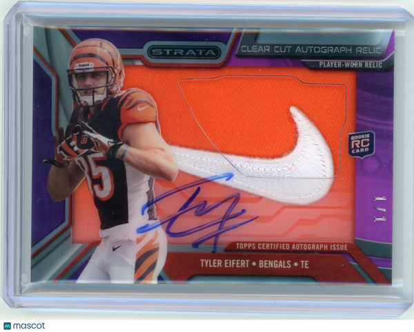 Tyler Eifert - 2013 Topps Strata Auto Relic Patch Rookie Nike Swoosh 1/1 CCAR-TE