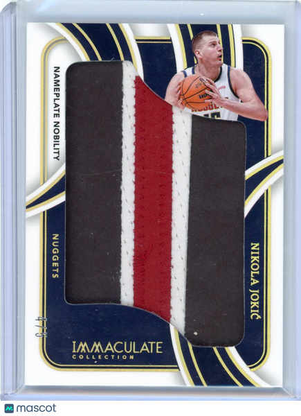 Nikola Jokić - 2024 Panini Immaculate Collection Game-Worn Patch
