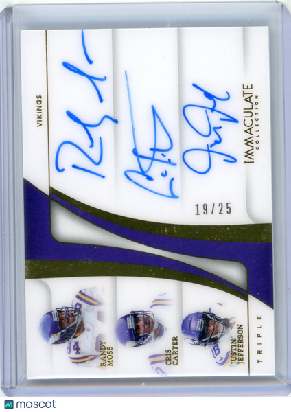 Randy Moss Carter Justin Jefferson - 2024 Panini Immaculate Collection 19/25