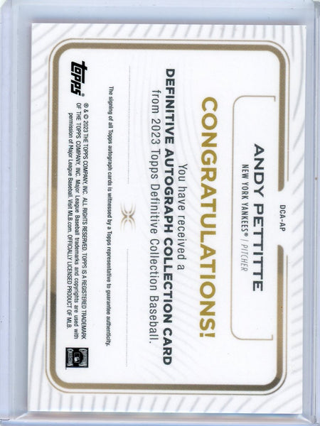 Andy Pettitte - 2023 Topps Definitive Collection Red 1/1