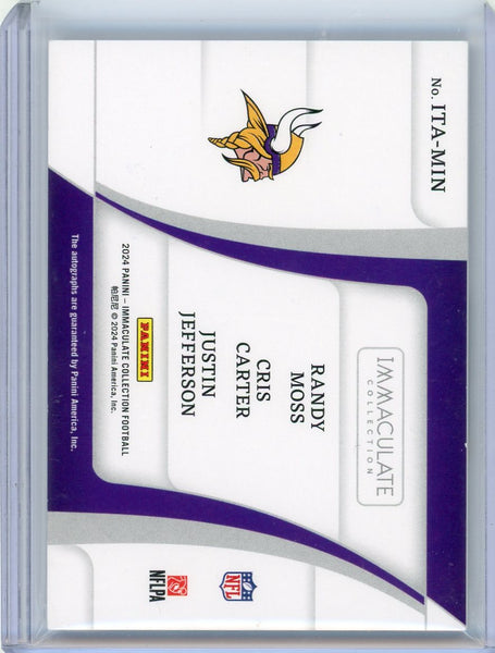 Randy Moss Carter Justin Jefferson - 2024 Panini Immaculate Collection 19/25