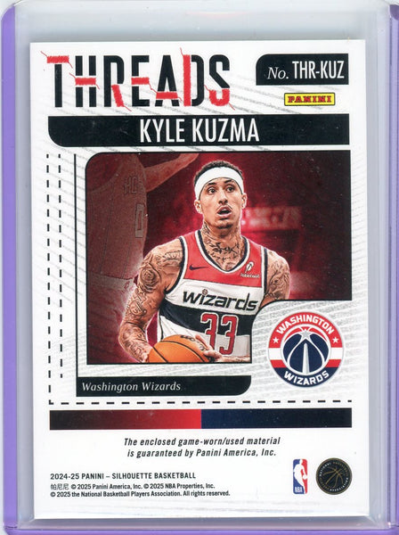 Kyle Kuzma - 2025 Panini Silhouette Basketball Threads Game-Worn Material 1/3