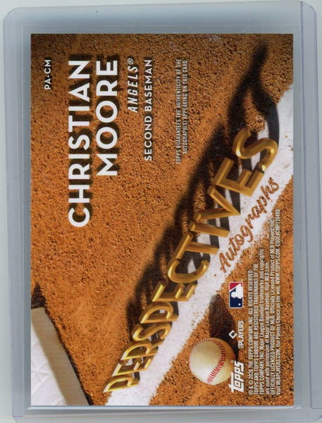 Christian Moore - 2026 Topps Chrome Perspectives Autographs 10/10 RC
