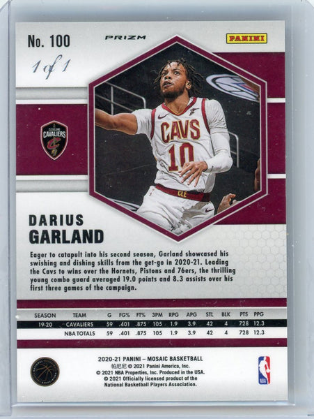 Darius Garland - 2021 Panini Mosaic Black 1/1