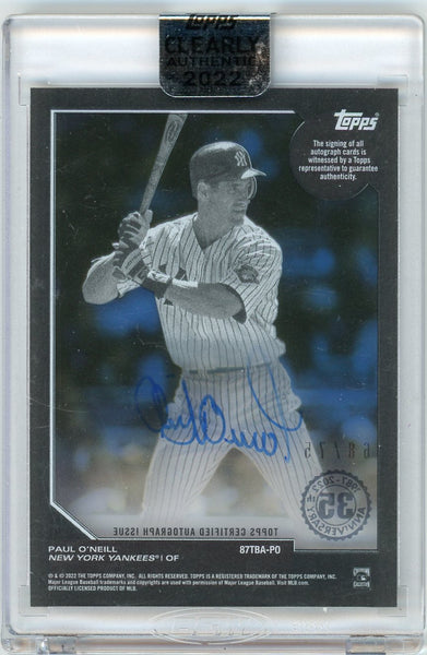 Paul O'Neill - 2022 Topps Clearly Authentic 68/75