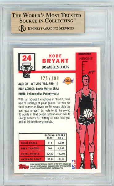 Kobe Bryant - 2007 Topps Chrome 1957 Variations Refractors Orange BGS 9.5 /199