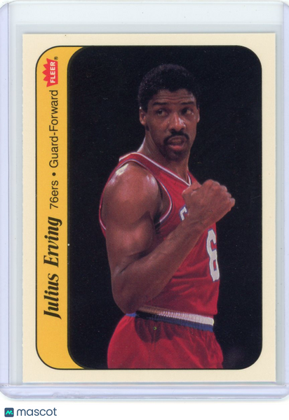 Julius Erving - 1986 Fleer Sticker #5