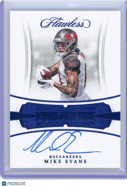 Mike Evans - 2018 Panini Flawless All-Pro Ink Auto Sapphire /3