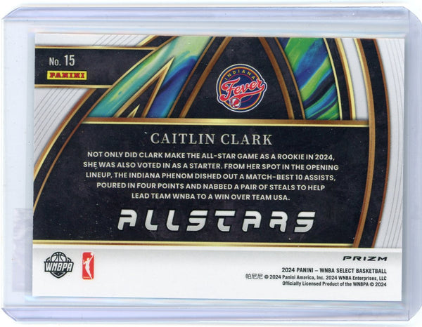 Caitlin Clark - 2024 Panini Select WNBA Prizm Rookie All Stars Flash Silver