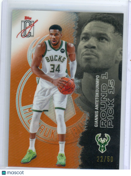 Giannis Antetokounmpo - 2026 Topps Signature Class Orange 22/50