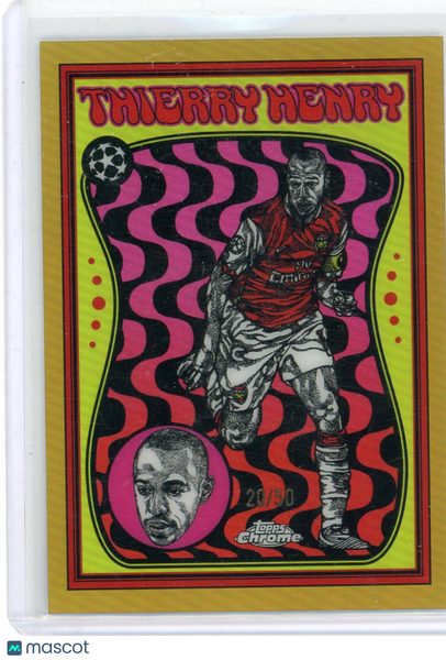 Thierry Henry - 2026 Topps Chrome Ultra Violet All-Stars Gold Refractor 20/50