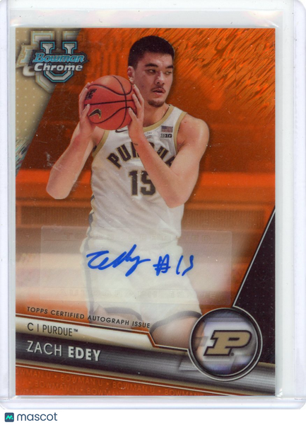 Zach Edey - 2023 Bowman University Chrome Basketball Topps Orange 23/25